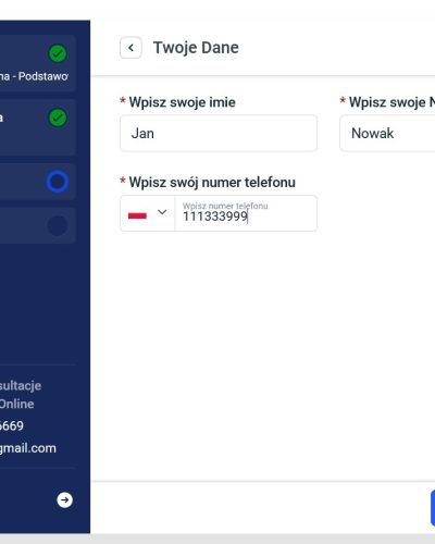 Dietetyk Online - Dietetix, pakiet dietetyczny, konfigurator