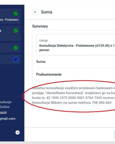 Dietetyk Online - Dietetix, konfigurator