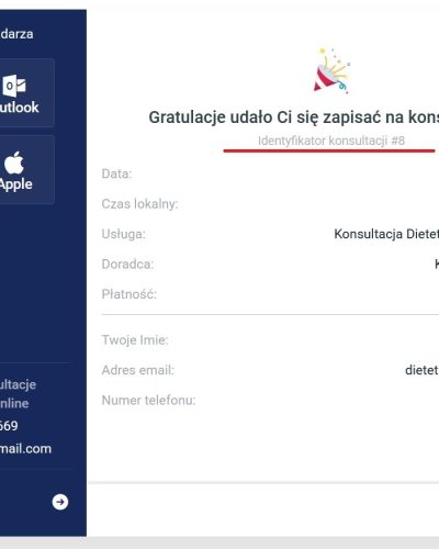 Dietetyk Online - Dietetix, konfigurator