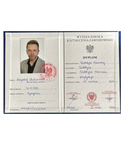 Dietetyk Online - Dietetix, Dyplomowany Dietetyk Kliniczny